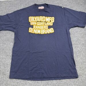 Gilyard Mfg Van Cortland Rangers Denim Brand Graphic Tee Shirt Navy Blue 3XL